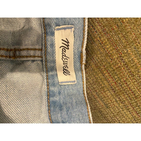 Madewell Relaxed Denim Shorts Cutoff Light Wash Size 24 - Picture 3 of 5